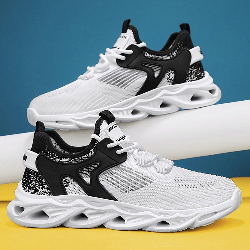 Men'S Shoes Fly-Knit Sports Casual Shoes Men'S Summer Fashion Trendy Dad Shoes Student Mesh Trendy Shoes Breathable 2025 - Image 2